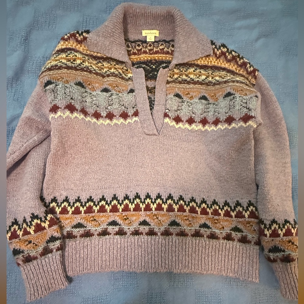 Sundance Multicolor V-Neck Sweater